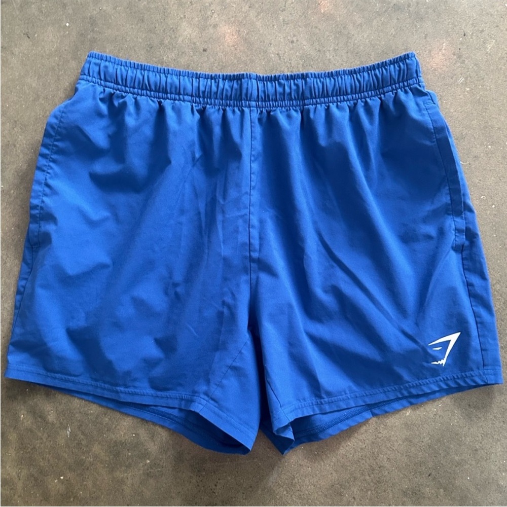 M gymshark shorts blue
